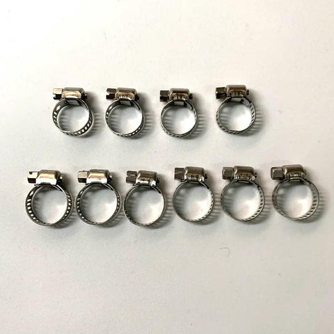 Hose clamps from 7.3L Powerstroke Fuel Lift Kit With Filter, Pump, Hose Lines And Washers For 1994-1997 F250 F350 Super Duty Rigs
