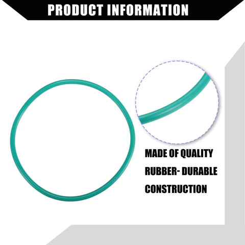 Beefed Up Fuel Pump Tank Seal O Ring Fluororubber For Jeep Cherokee 2014 2021 1 Piece Green shown with detailed material view
