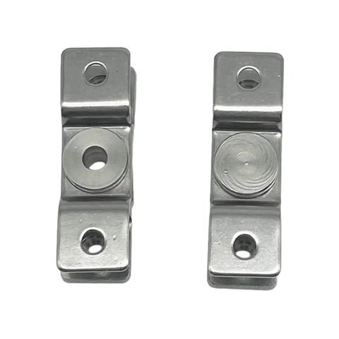 304 Stainless Steel Torque Hinge With 360 Degree Rotation Positioning Shaft 2.0 N m Heavy Duty Pro Grade Corrosion Resistant Cabinet Door Hinge With Hole 1 Piece For Cabinets And Enclosures front view