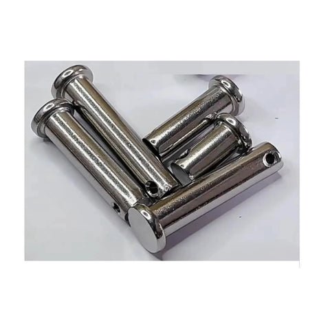 Assorted M3 To M12 304 Stainless Steel Axis Pins With Holes Flat Head Cylindrical Pins Dowels GB882 for mechanical assemblies
