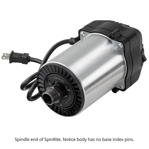 Spindle end of Beefy 3.25HP CNC Router Motor With Soft Start And Variable Speed For Router Lifts, showing 4.2-inch body.