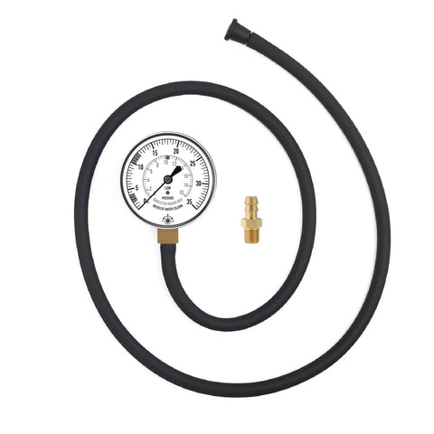 Watflow gas manifold pressure test kit with gauge, 40-inch rubber hose, brass 1/8 in NPT fittings (2 pcs)