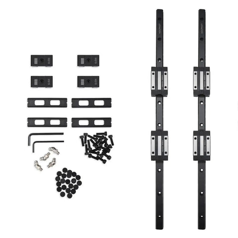 1000mm Linear Guide Kit With Four HGH15CA Carriage Blocks And End Stops, Dual Rails For Smooth Low Noise Linear Motion