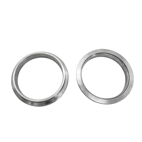 2X 3 Inch Stainless Steel V Band Clamp With 2 Pcs Male And Female Flanges 304 Stainless Steel Exhaust Clamp For High Temperature Corrosion Resistance And Vibration Durability