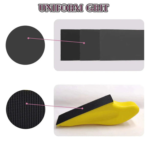 Pro Grade 100 Piece Micro Detail Sanding Paper Kit Wet Dry Set uniform grit close-up with sanding sponge