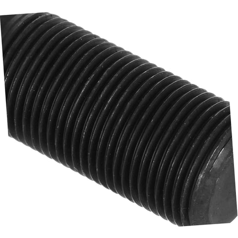 Close-up of hydraulic tool kit die set component for metal sheets and electrical conduit projects, showing threaded design.