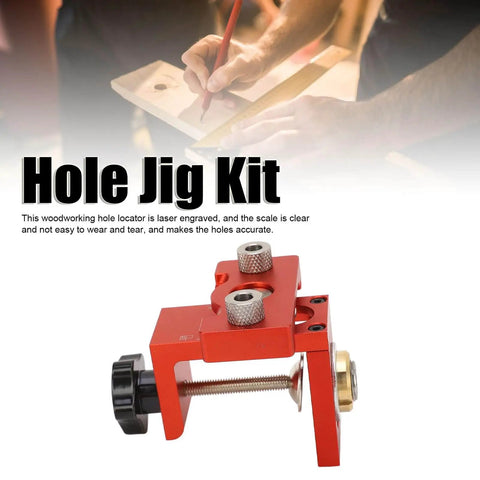 3 In 1 Pocket Hole Jig Kit With Aluminum Alloy Construction And Precise Engraved Scale for woodworking and DIY projects