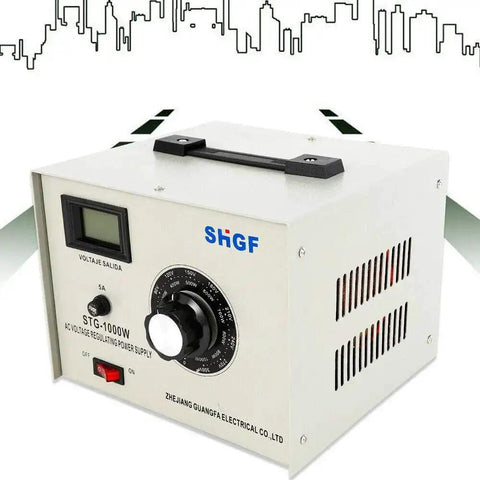 1000W Variac Variable Transformer 0-300V Single Phase Autotransformer For Electronic Manufacturing And Motor Speed Control Durable Iron Case Adjustable Voltage Regulator For Lab Workshop And Pro Projects.