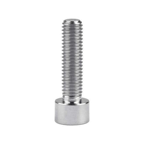 Titanium M8x30mm hex socket head bolt with 1.25mm pitch, DIN 912 Grade 5 6AL4V titanium alloy, 13x8mm head, for robotics and precision projects.