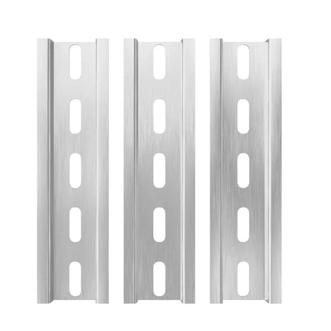 Aluminum DIN Rails 3-Piece Set, 4 Inches Long, 35mm Wide, 7.5mm High RoHS Certified for Hardware Component Mounting, Workhorse For Control Cabinets