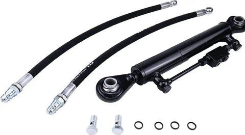 Adjustable Cat 2-2 Hydraulic Top Link With Locking Block, Includes Two Hoses And Two Way Check Valve Hydraulic Cylinder
