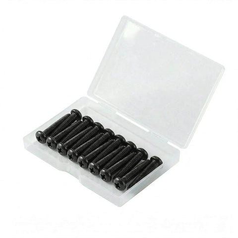 Built To Last Rugged Black Oxide Pan Head Machine Screws M2.5 X 5mm 50 Pack Fully Threaded Phillips Drive 304 Stainless Steel