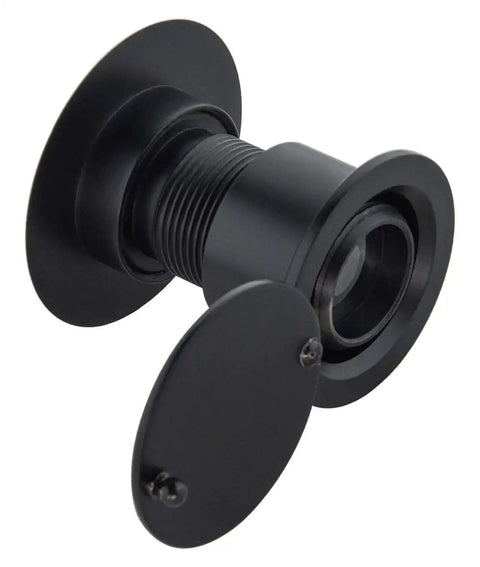 Solid Brass Door Peephole Viewer With 220 Degree Wide Viewing Angle And Heavy Duty Rotating Privacy Cover For Front Door Security, side view