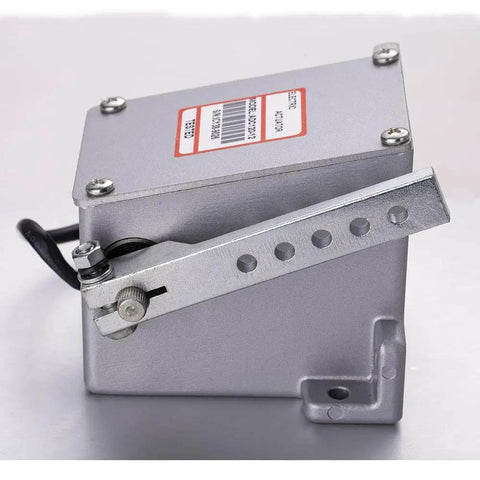 Side view of ADC120 actuator for generator, metal casing with mounting bracket, part of ADC120 12V Or 24V Actuator And Rugged ESD5500E Governor.