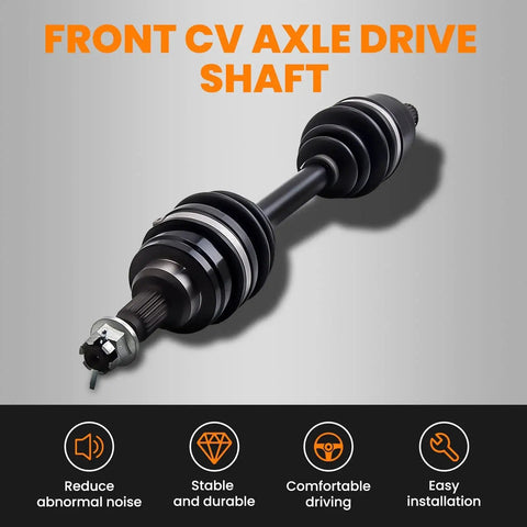 Front Left And Right CV Axle Drive Shaft Kit For Honda FourTrax 300 TRX300FW 4x4 ATV 1988-2000 Direct Fit Premium Replacement Complete 42200-HC5-003 42300-HC5-003 2PCS shown in image.