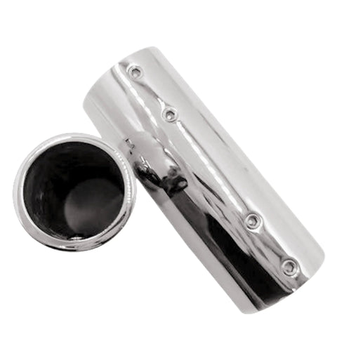Stainless steel 316 marine pipe fitting connector, 25mm (1”) tube coupling, boat hardware, 2-pack