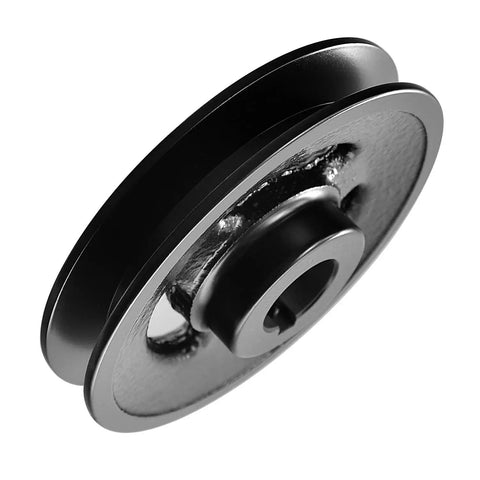 Sturdy 1 Inch Bore V Belt Pulley In Cast Iron, 4.9 Inch Outside Diameter, Single Groove For 4L 5L Or B Belts, Fixed Bore