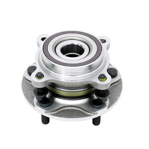 Front view of a Front Wheel Bearing Hub Assembly Compatible With 2007-2021 Toyota Tundra, 2008-2021 Toyota Sequoia 4WD Only