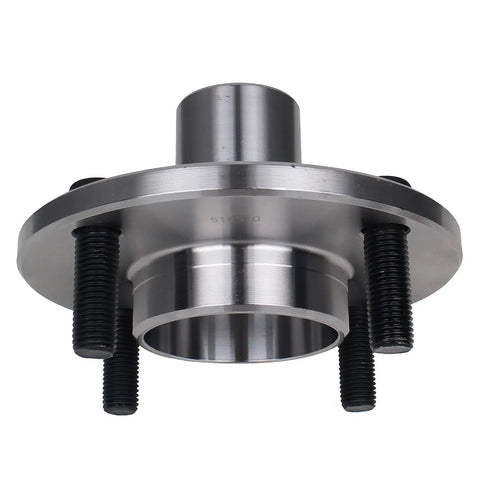 Front Wheel Hub And Bearing Assembly 518510 For Ford Focus 2000 To 2011 4 Lug Pattern Plug And Play Replacement visible in silver metal