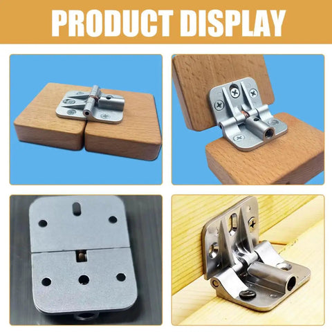 Veemoon 2pcs 180° positioning alloy cabinet door hinges with adjustable torque for RV and marine use