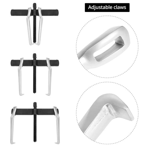Two Jaw Gear Puller 8 Inch Heavy Duty Claw Puller For Pulleys Flywheels Bearings And Hubs In Chrome Vanadium Steel with adjustable claws