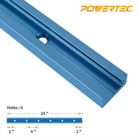 Six Pack 24 Inch Universal T Track With Double Cut Profile And Pre Drilled Mounting Holes For Woodworking Jigs And Fixtures Aluminum T Track