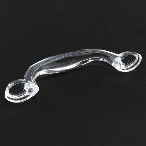 Single clear acrylic drawer knob from Self Adhesive Transparent Acrylic Drawer Knobs 2 Pack Glass Look Dresser Pull Handles for cabinets