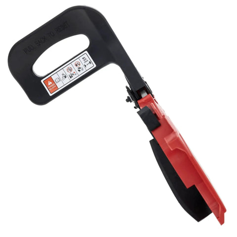 MTD 753-09389 brake assembly with black handle and red actuator housing for lawn equipment