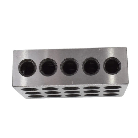 Parallel Block Set 1 X 2 X 3 With 23 Holes And 0.0003 Inch Machinist Tolerance shown with drilled holes visible