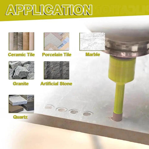 Diamond Core Drill Bits Set For Porcelain Tile Marble Granite And Artificial Stone 4pc Kit application examples and usage