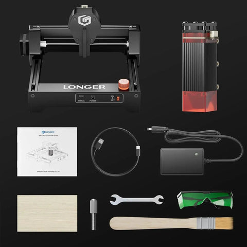 Ray5 Mini Laser Engraver Pro Grade Dope With Ultra Fine 0.04mm Spot And 12000mm Per Minute Speed For Precise Wood Metal Engraving Components