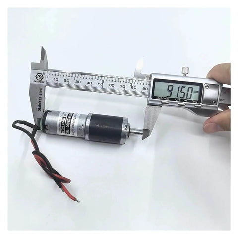 Caliper measuring length of Planetary Gearbox Gear Drive Kit For Electronic Starter, 25mm Shaft, DC 6V-12V Motor Gearbox