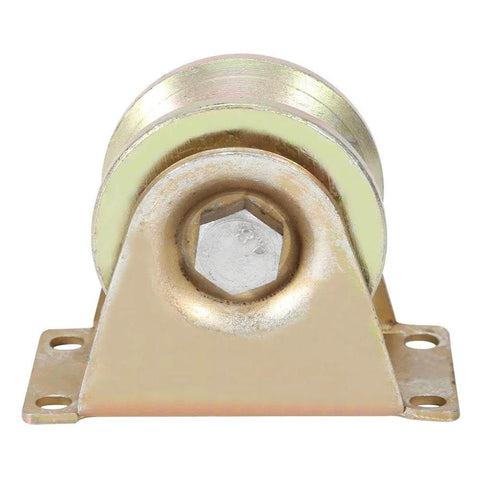 Two Pack 60mm Sliding Gate Rollers With Steel V Type Wheel, Heavy Duty Gate Wheel With Quiet Operation, front view