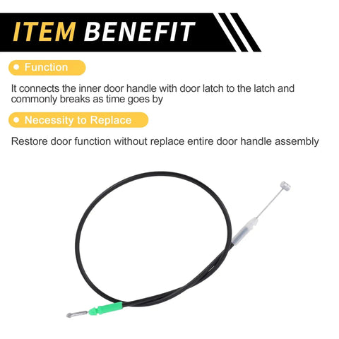Door Latch Release Cable For Toyota Tundra 2000 Through 2006 Inside Door Handle Latch Cable shown with benefits