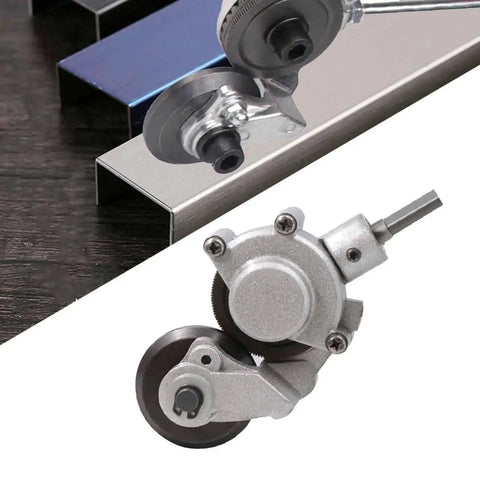 Electric Drill Plate Cutter And Double Headed Shear Drill Attachment for metal nibbling, cutting thin sheets