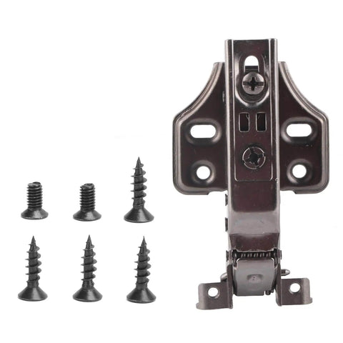 Soft Closing Hinges For Aluminum Frame Cabinets And Glass Doors With Adjustable Enlarged Base And Thickened Boost Arm For Smooth Cushioning No Slam Operation, Compatible With 19 To 24mm Frames And 14 To 21mm Wood Thickness Yosoo, visible with accompanying screws
