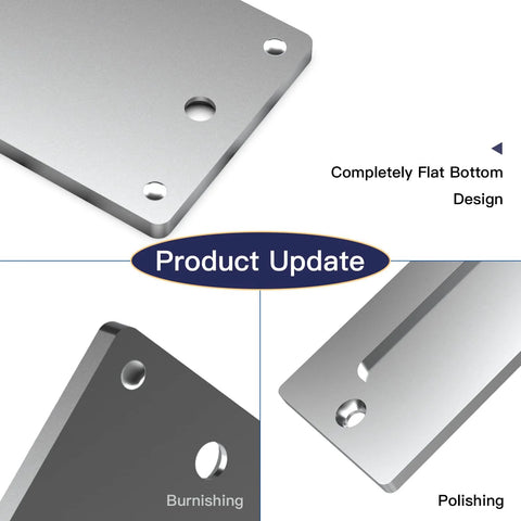 7 Inch Stainless Barn Door Finger Pull Set 2 Pack Heavy Duty Modern Invisible Handle with flat bottom and clean design
