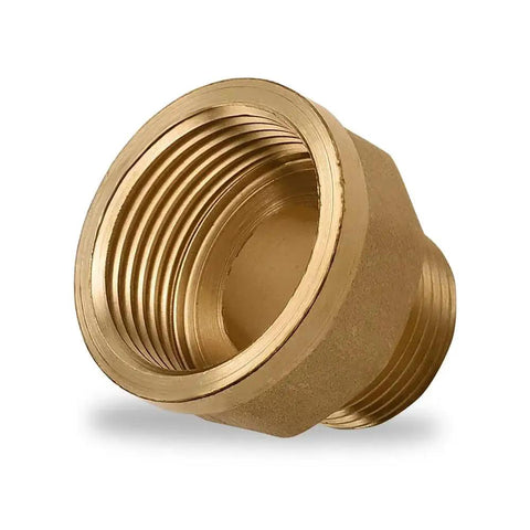Brass Adapter Three Quarters Inch Male To One Inch Female NPT Pipe Fitting Corrosion Resistant
