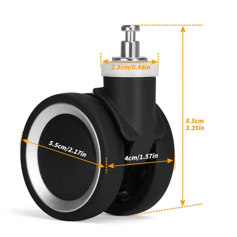 Replacement Luggage Wheels For Specific Suitcase Model Black Color Not Compatible With Other Brands Easy Quick Installation