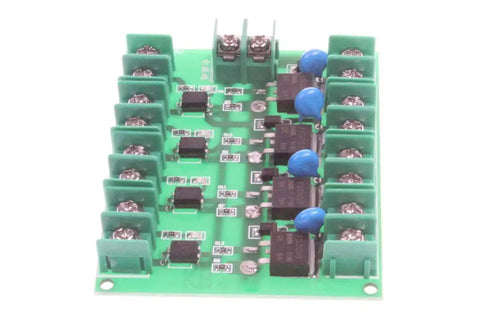 Top view of 4 Channel FET Module for DC Control With Isolated Input And Output MOS Electronic Switch Board 5V To 36V Compatible, 5A Max Output