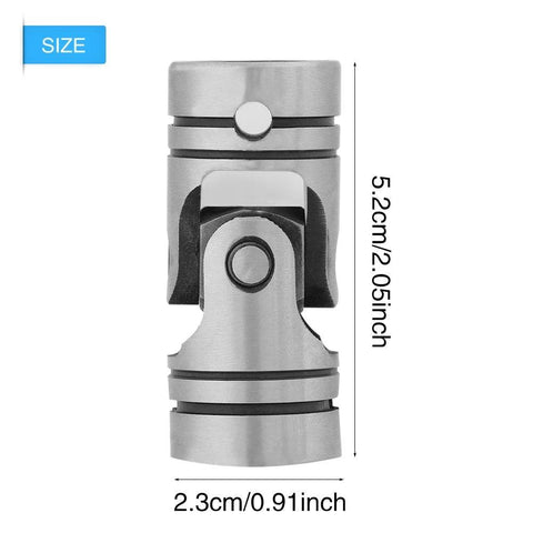 Steel shaft connector universal joint coupler, 12mm bore, silver metal for 3D printer CNC, Amazon