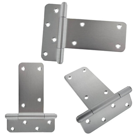 6 Inch Heavy Duty Door Hinges Set with 280 Lbs Capacity, 4 Pack Gate Hinges Including Screws, Durable 0.11 Inch Thick Solid Steel