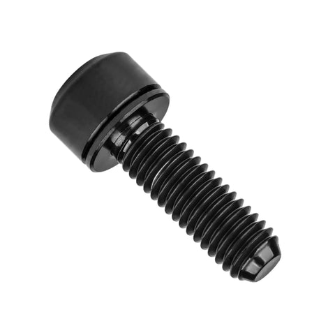 Titanium Bike Stem Bolts M5x16 18 20mm Socket Cap Head Screws With Washers Pack Of 6 Black Grade 5 6AL4V close-up view