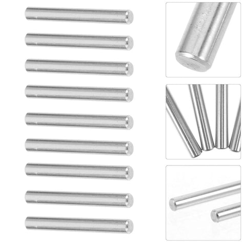 100 Pcs 304 Stainless Steel Cylindrical Locating Pins 5x40mm Solid Dowel Pins for Mechanical Fastening and Industrial Alignment