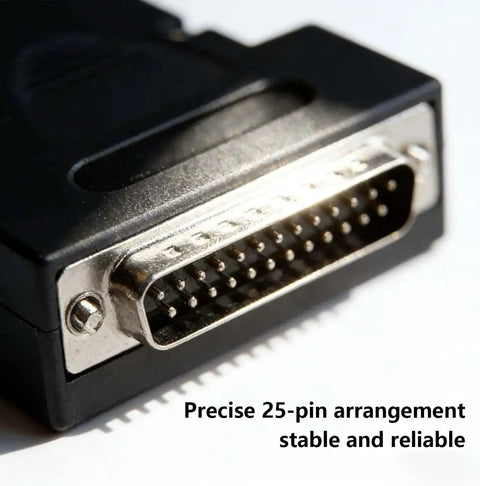 Bearings Canada DB-25 solderless male D-sub adapter with case and long bolts for RS232