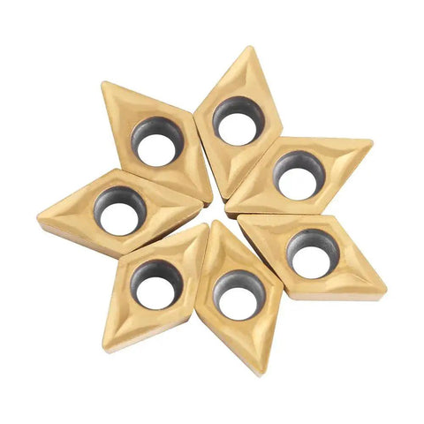 Durable Carbide Inserts DCMT070204 For Metal Lathe CNC Tools Heavy Duty Tungsten Carbide Lathe Tips Stainless Steel Lathe Inserts