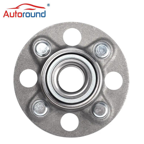 Drop In Replacement Rear Wheel Hub And Bearing For Honda Civic 2001 2002 2003 2004 2005 Non ABS 4 Lug viewed from above