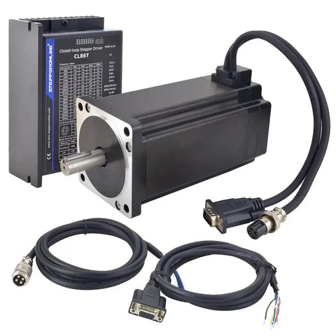 Beefy Closed Loop Stepper Motor CNC Kit For One Axis Projects With 12.0 Nm Torque Nema 34 Motor And CL86T V4.1 Driver