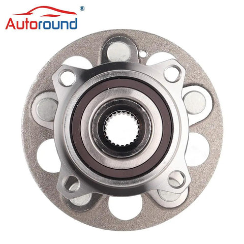 Front view of Rear Wheel Hub And Bearing Assembly For Honda CR-V 2017 2018 2019 2020 2021 2022 AWD 5 Lug With ABS