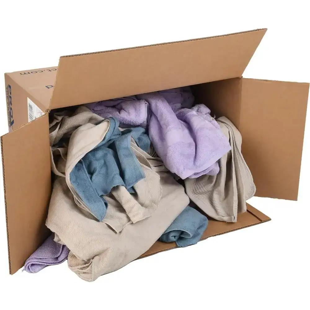 Reclaimed Terry Cloth Rags Assorted Colors 25 Lb Pack ...